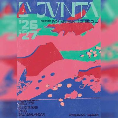 Cartel del concierto de La Jvnta en Malandar Sevilla 2026
