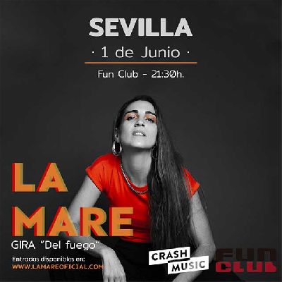 Cartel del concierto de La Mare en FunClub Sevilla 2024