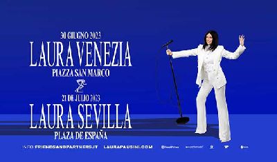 Cartel de los conciertos de Laura Pausini en 2023