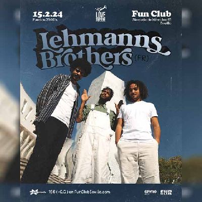 Cartel del concierto de Lehmanns Brothers en FunClub Sevilla 2024