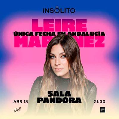 Cartel del concierto de Leire Martínez en Pandora Sevilla 2026