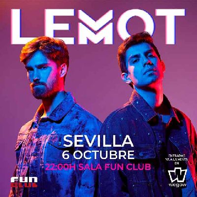 Cartel del concierto de Lemot en FunClub Sevilla 2022