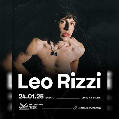 Cartel del concierto de Leo Rizzi en Malandar Sevilla 2025