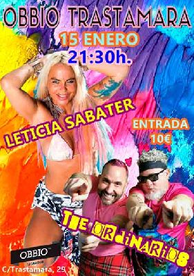Cartel del concierto de Leticia Sabater y The Ordinarios en Obbio Sevilla 2022