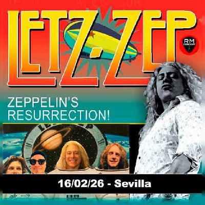 Cartel del concierto de Letz Zep en Custom Sevilla 2026