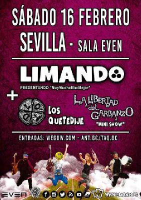 Cartel del concierto de Limando en la Sala Even Sevilla 2019