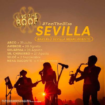 Cartel del ciclo Live the Roof en Sevilla 2022