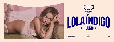 Cartel del concierto de Lola Índigo en el festival Icónica Sevilla Fest 2026