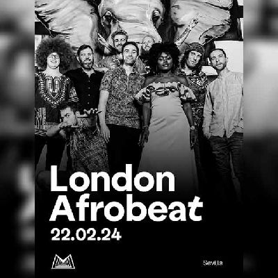 Cartel de los conciertos del London Afrobeat Collective en Malandar Sevilla 2024
