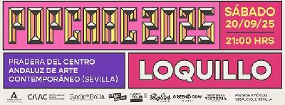 Cartel del concierto de Loquillo en Pop CAAC Sevilla 2025