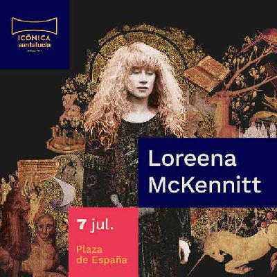 Cartel del concierto de Loreena Mckennitt en el festival Icónica Sevilla Fest 2024