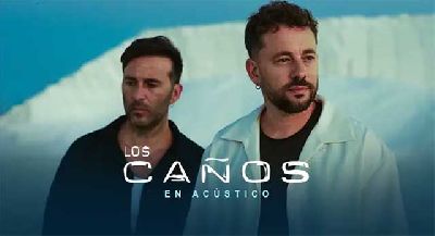 Cartel de Los Caños en acústico