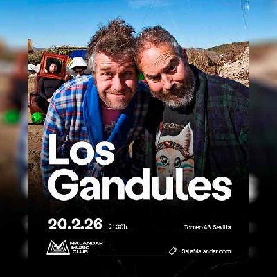 Cartel del concierto de Los Gandules en Malandar Sevilla 2026