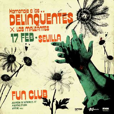 Cartel del concierto de Los Maleantes en FunClub Sevilla 2024