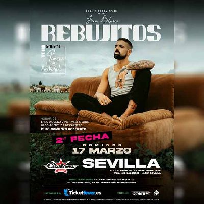 Cartel del concierto de Los Rebujitos en Custom Sevilla 2024