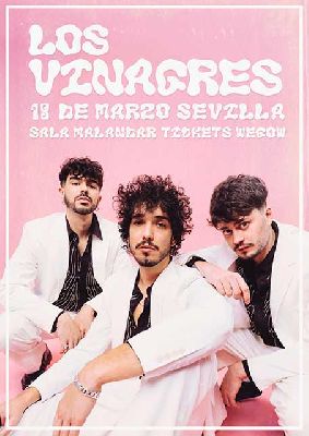 Cartel del concierto de Los Vinagres en Malandar Sevilla 2022