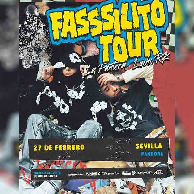 Cartel del concierto de Lucho RK y La Pantera en Pandora Sevilla 2026