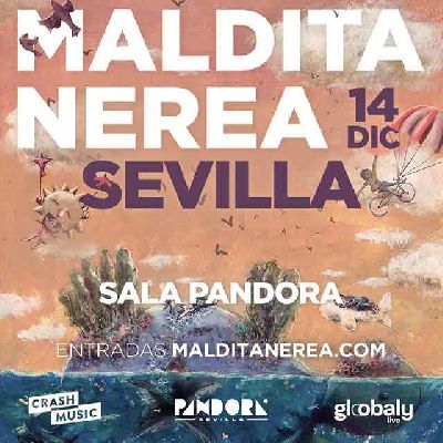 Cartel del concierto de Maldita Nerea en Pandora Sevilla 2024