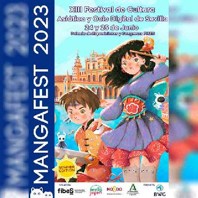 Cartel del festival Mangafest Summer Edition 2023 en Sevilla
