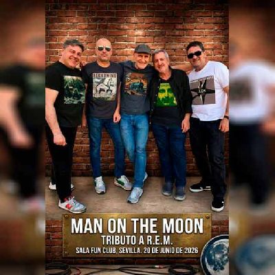 Cartel del concierto de Man on the Moon en FunClub Sevilla 2026