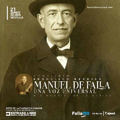 Cartel de Manuel de Falla, una voz universal en Cajasol Sevilla 2026