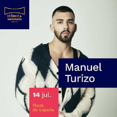 Cartel del concierto de Manuel Turizo en el festival Icónica Sevilla Fest 2024