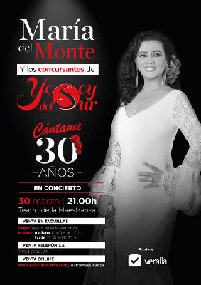 Concierto: María del Monte en el Teatro de la Maestranza de Sevilla
