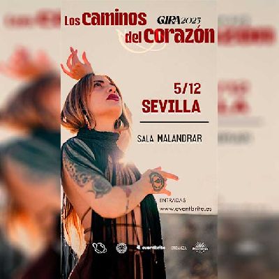 Cartel del concierto de María del Tango en Malandar Sevilla 2025