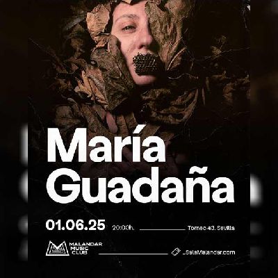 Cartel del concierto de María Guadaña en Malandar Sevilla 2025