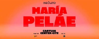 Cartel del concierto de María Peláe en el Cartuja Center de Sevilla 2026