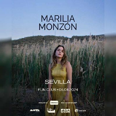 Cartel del concierto de Marilia Monzón en FunClub Sevilla 2024