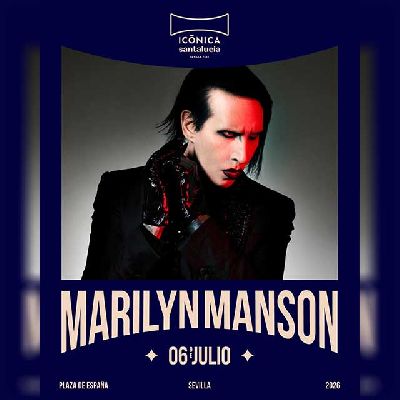 Cartel del concierto de Marilyn Manson en el festival Icónica Sevilla Fest 2026