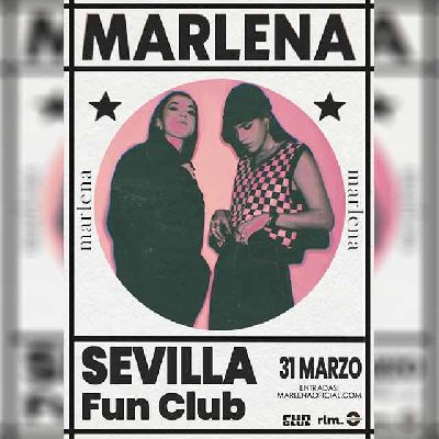 Cartel del concierto de Marlena en FunClub Sevilla 2023