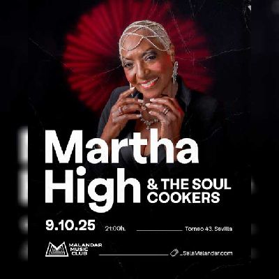 Cartel del concierto de Martha High en Malandar Sevilla 2025