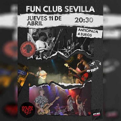 Cartel del concierto de Medea, Velx y frisbi en FunClub Sevilla 2024