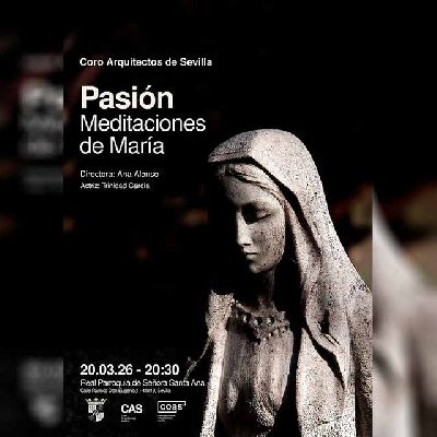 Cartel del concierto Meditaciones de María en la iglesia Santa Ana de Sevilla 2026