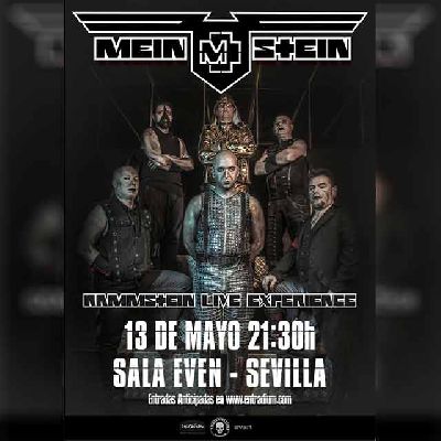 Cartel del concierto de Meinstein (tributo a Rammstein) en la Sala Even Sevilla 2023