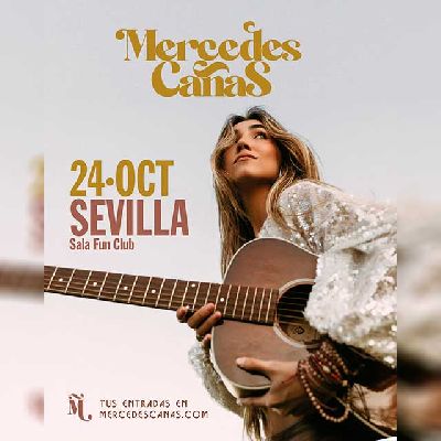 Cartel del concierto de Mercedes Cañas en FunClub Sevilla 2025