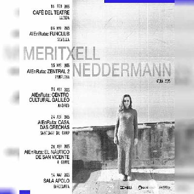 Cartel de la gira 2025 de Meritxell Neddermann