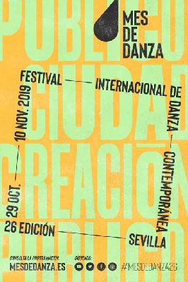 Cartel de la 26 edición de la Muestra Internacional de Danza Contemporánea de Sevilla