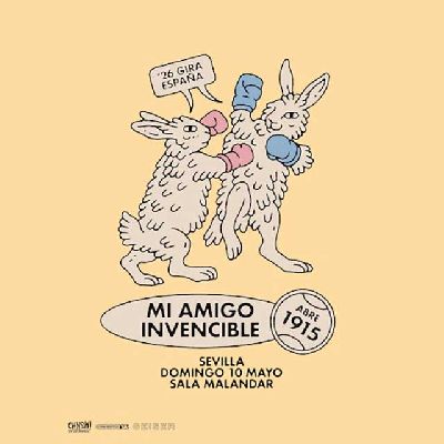 Cartel del concierto de Mi Amigo Invencible en Malandar Sevilla 2026