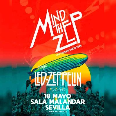 Cartel del concierto de Mind The Zep en Malandar Sevilla 2023
