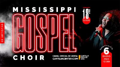 Cartel del concierto de Mississippi Gospel Choir en el Cartuja Center de Sevilla 2026