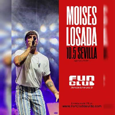 Cartel del concierto de Moisés Losada en FunClub Sevilla 2024