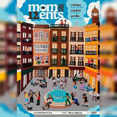 Cartel del XII Moments Festival de cultura independiente en Sevilla 2025