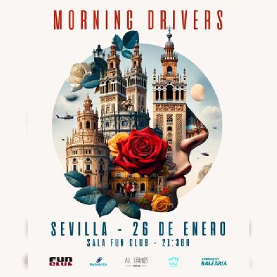 Cartel del concierto de Morning Drivers en FunClub Sevilla 2024