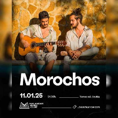 Cartel de los conciertos de Morochos en Malandar Sevilla 2025