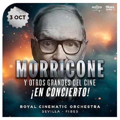 Cartel de Morricone y otros grandes del cine en Fibes Sevilla 2026