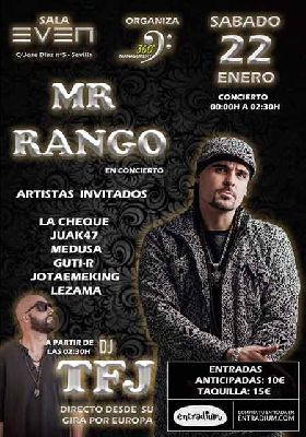 Cartel del concierto de Mr. Rango en la Sala Even Sevilla 2022