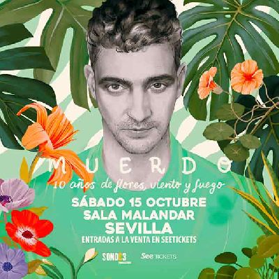 Cartel del concierto de Muerdo en Malandar Sevilla 2022